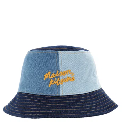 Maison Kitsuné Maison Kitsune Denim Bucket Hat, Size Xs/s In Blue