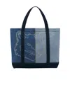 MAISON KITSUNÉ MAISON KITSUNÉ LOGO EMBROIDERED PANELLED TOTE BAG