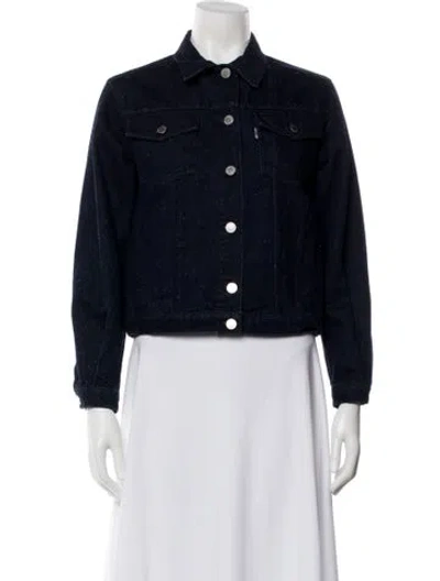 Pre-owned Maison Kitsuné Denim Jacket In Blue