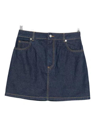 MAISON KITSUNÉ MAISON KITSUNÉ DENIM MINI SKIRT