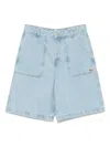 Maison Kitsuné Maison Kitsune' Cotton Denim Short Pants In Blue