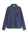 Maison Kitsuné Designed Back Fitted Shirt In Purple