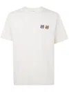 Maison Kitsuné "double Bold Fox" Head Comfort Tee-shirt Clothing In White