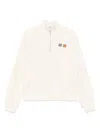Maison Kitsuné Double Bold Fox Head Half Zip Comfort Sweatshirt