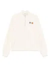 Maison Kitsuné Double Bold Fox Head Half Zip Comfort Sweatshirt