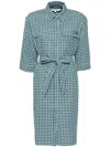 Maison Kitsuné Double Pocket Dress In Green