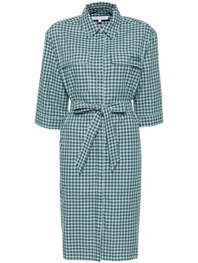 Maison Kitsuné Double Pocket Dress In Green