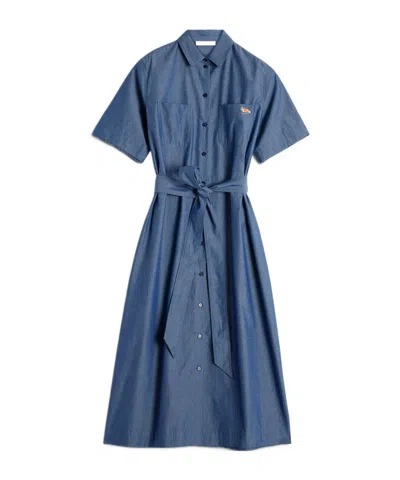 Maison Kitsuné Double Pocket Shirt Dress