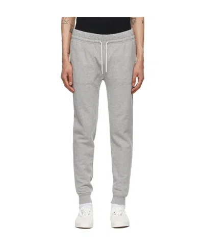 Maison Kitsuné Draw-cord Strap Sweatpants In Gray