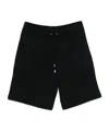 Maison Kitsuné Tailored Shorts Featuring Practical Side Pockets In Black