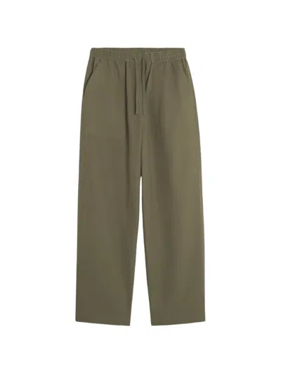 Maison Kitsuné Drawstring-waistband Trousers In Green