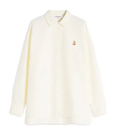 Maison Kitsuné Dreaming Fox Casual Shirt In Neutral