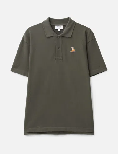 Maison Kitsuné Dreaming Fox Comfort Polo In Green