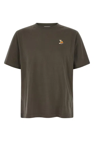 Maison Kitsuné Dreaming Fox Comfort Tee-shirt In Brown