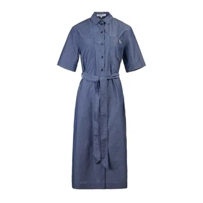 Maison Kitsuné Dress In Blue