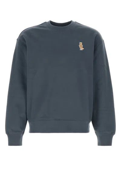 Maison Kitsuné Maison Kitsune Dressed Fox Comfort Sweatshirt In Green