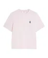 Maison Kitsuné Fox Motif Cotton T-shirt Embroidered Detail In Black