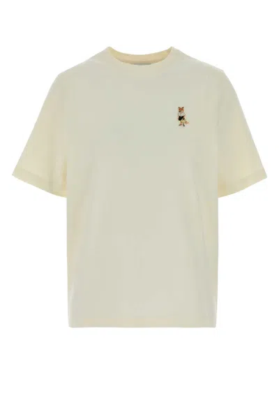Maison Kitsuné Maison Kitsune Dressed Fox Comfort Tee-shirt In Neutral