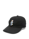 Maison Kitsuné Dressed Fox-embroidered Baseball Cap In Black