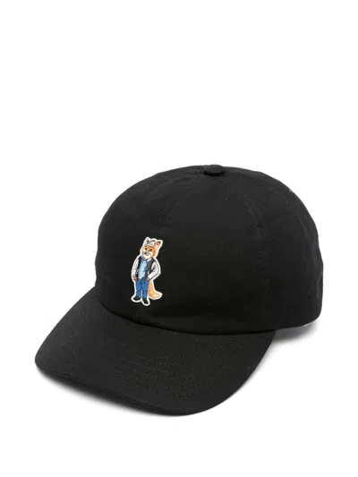MAISON KITSUNÉ MAISON KITSUNE' DRESSED FOX COTTON BASEBALL CAP
