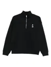 Maison Kitsuné Dressed Fox Cotton Sweatshirt In Black