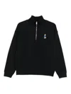 Maison Kitsuné Dressed Fox Cotton Sweatshirt In Black