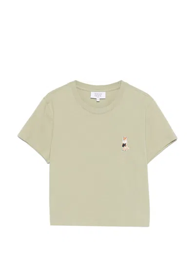 Maison Kitsuné Maison Kitsune' Dressed Fox Cotton T Shirt In Neutral