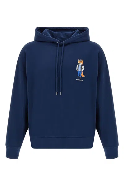 Maison Kitsuné Navy Blue Cotton Oversize Sweatshirt