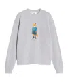 Maison Kitsuné Woman Sweatshirt Light Grey Size Xs Cotton In Gray