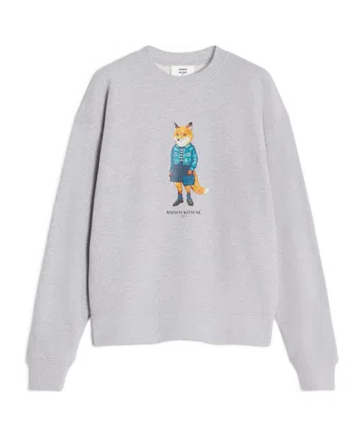 MAISON KITSUNÉ DRESSED FOX PRINT SWEATSHIRT