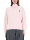 Maison Kitsuné "dressed Fox" Sweatshirt In Pink