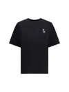 Maison Kitsuné Black Dressed Fox Cotton T-shirt In Black