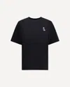 Maison Kitsuné Black Dressed Fox Cotton T-shirt In Black