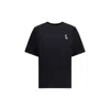 Maison Kitsuné Black Dressed Fox Cotton T-shirt In Black