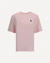 Maison Kitsuné Fox Motif Cotton T-shirt Embroidered Detail In Multi