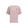 Maison Kitsuné Fox Motif Cotton T-shirt Embroidered Detail In Multi