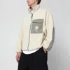 Maison Kitsuné Casual Fleece Zipped Jacket Clothing In Neutral