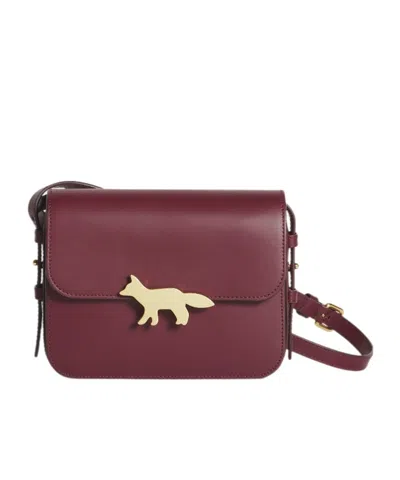 Maison Kitsuné Edie Bag In Smooth, Matte Leather