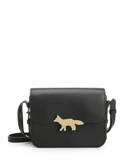 Maison Kitsuné Edie Bag Shoulder Bags Black