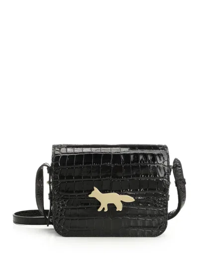 Maison Kitsuné Edie Bag Shoulder Bags Black