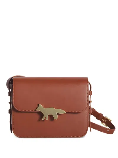 Maison Kitsuné Edie Cross Body Bag In Brown