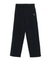 Maison Kitsuné Elastic Waist Casual Pants In Black
