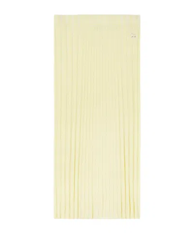 Maison Kitsuné Elastic Waist Skirt In Nude
