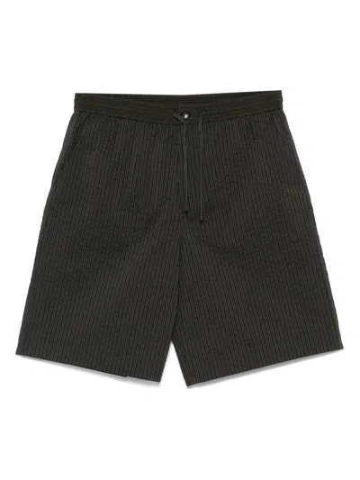 Maison Kitsuné Elasticated Bermuda Shorts In Gray