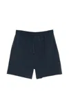 Maison Kitsuné Elasticated Shorts In Blue