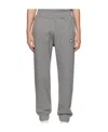 Maison Kitsuné Elasticated-waistband Cotton Track Pants In Gray