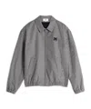 Maison Kitsuné Elasticated Zipped Blouson In Gray