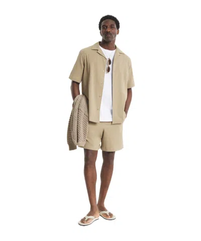 Maison Kitsuné Elastic-waist Drawstring Shorts In Brown