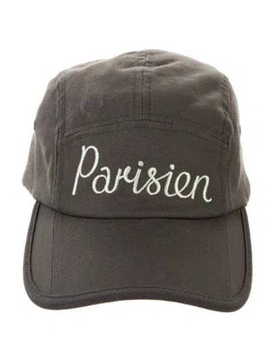 Pre-owned Maison Kitsuné Embroidered Cap In Gray