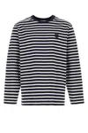 Maison Kitsuné Maison Kitsune Embroidered Cotton Oversize T-shirt In White